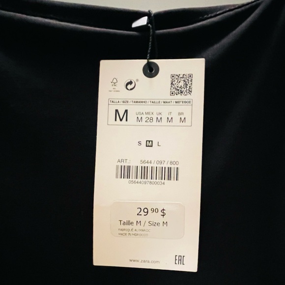 NWT ZARA Black Sleeveless Minimalist Midi Dress - Picture 4 of 9